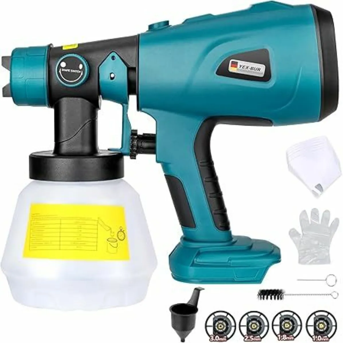 YEX-BUR Cordless Paint Sprayer for Makita 18V Batt - Image 1