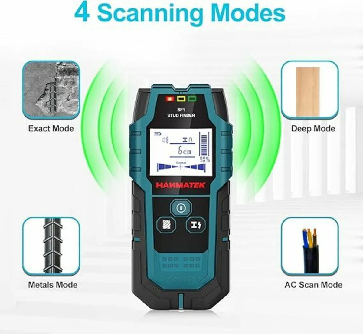 HANMATEK SF1 Cable Finder Detector Wall Scanner De - Image 2