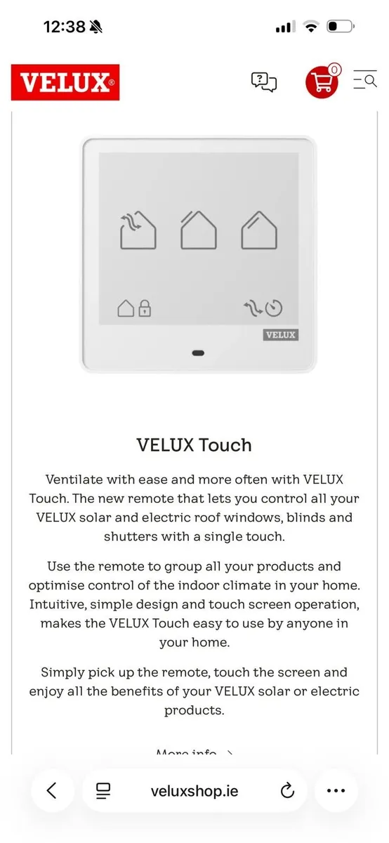 Velux touch advance remote control KLR300 - Image 1
