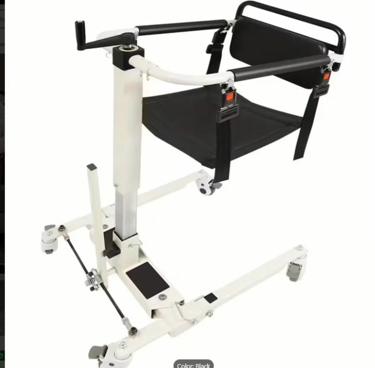 Hydraulic Patient Transfer Chair with Wheels - Image 2