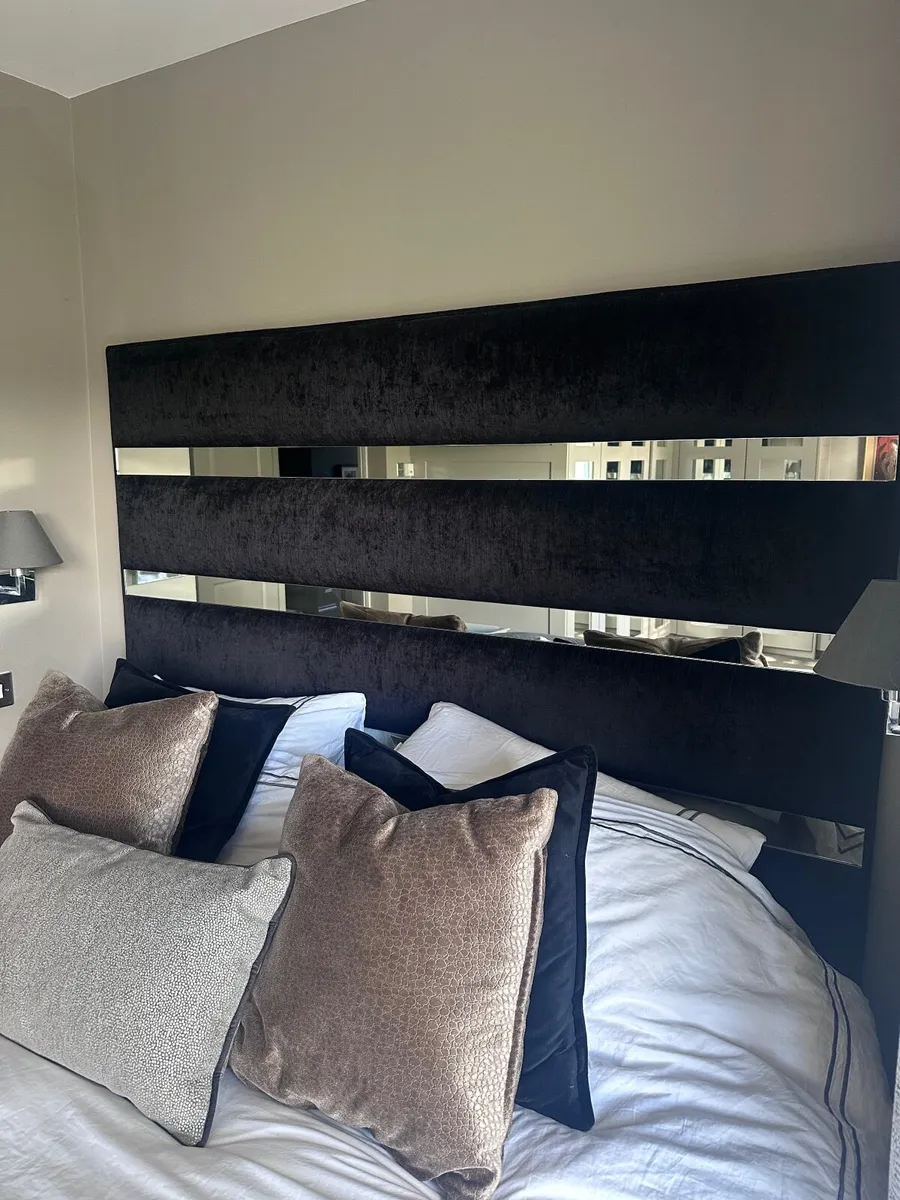 Velvet Headboard 6ft - Image 1