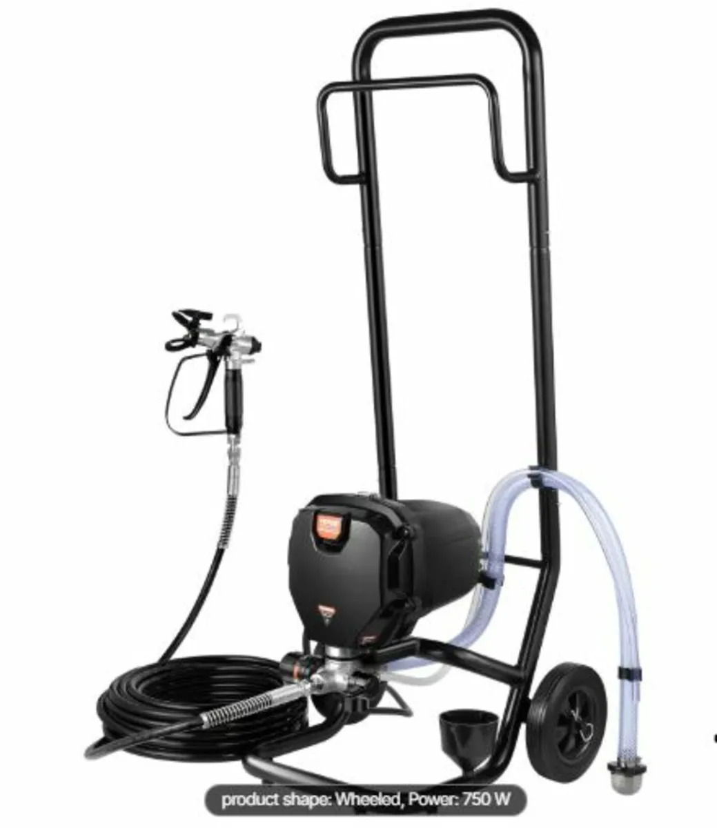 Stand Airless Paint Sprayer, 750W 3000PSI High - Image 1