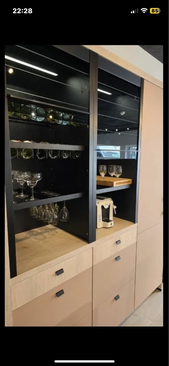 Kitchen cabinet wine glass units X 2 - Image 1