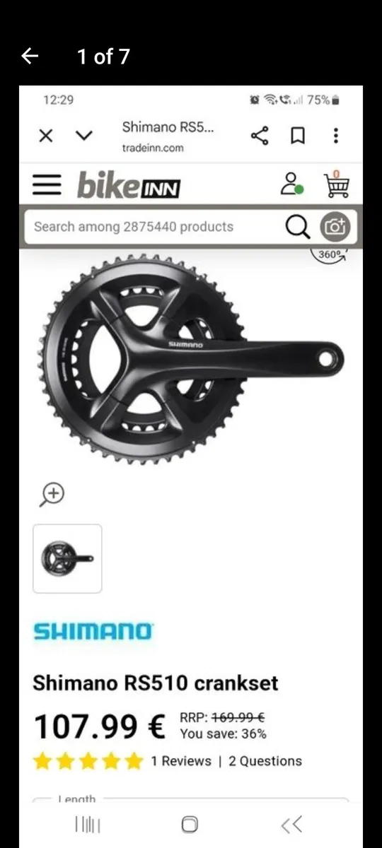 Shimano Crank - Image 1