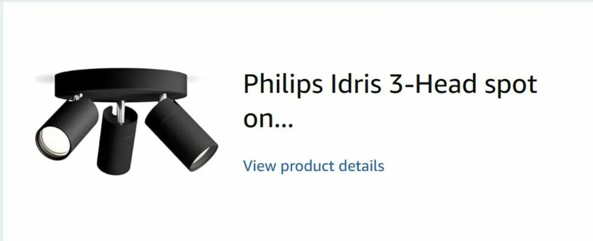 Lighting Philips Idris 3-Head spot - Brand New