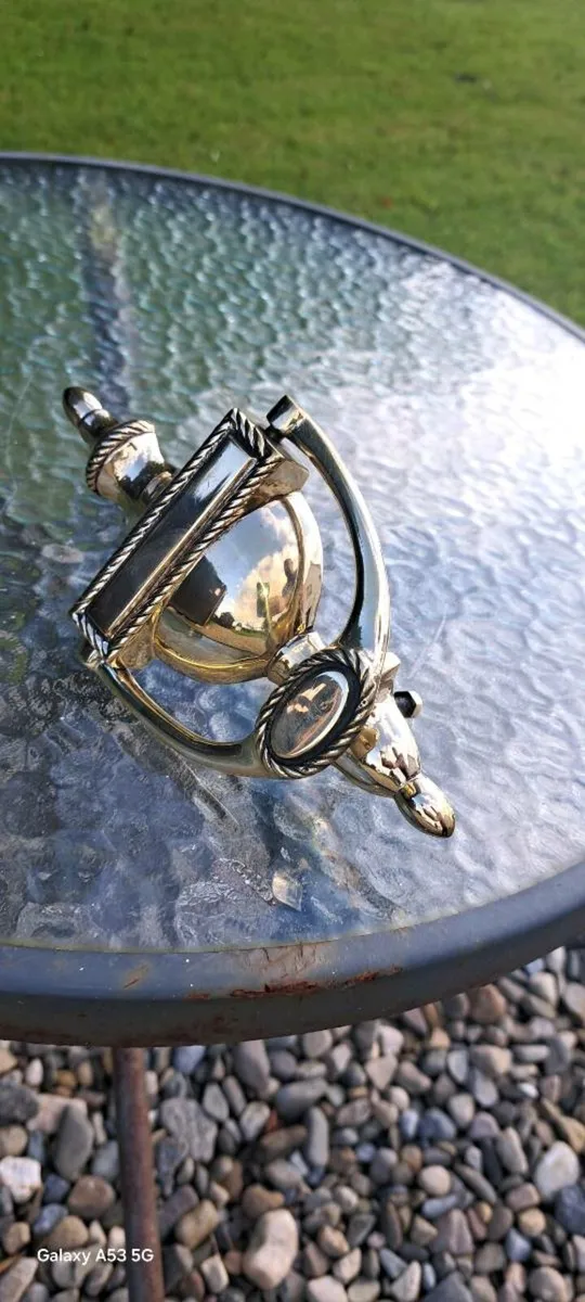 2 brass  door strikers  €42 each - Image 1