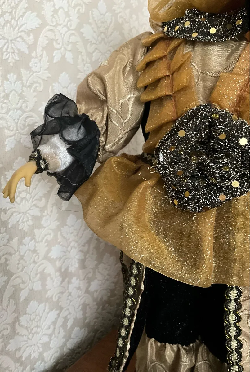Vintage Musical Jester Doll with Head Movement - Image 4