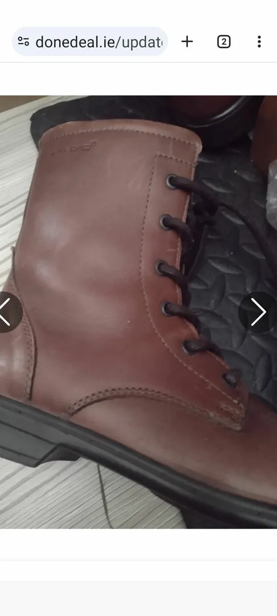 New Brown leather boots ladies size UK 6 - Image 1