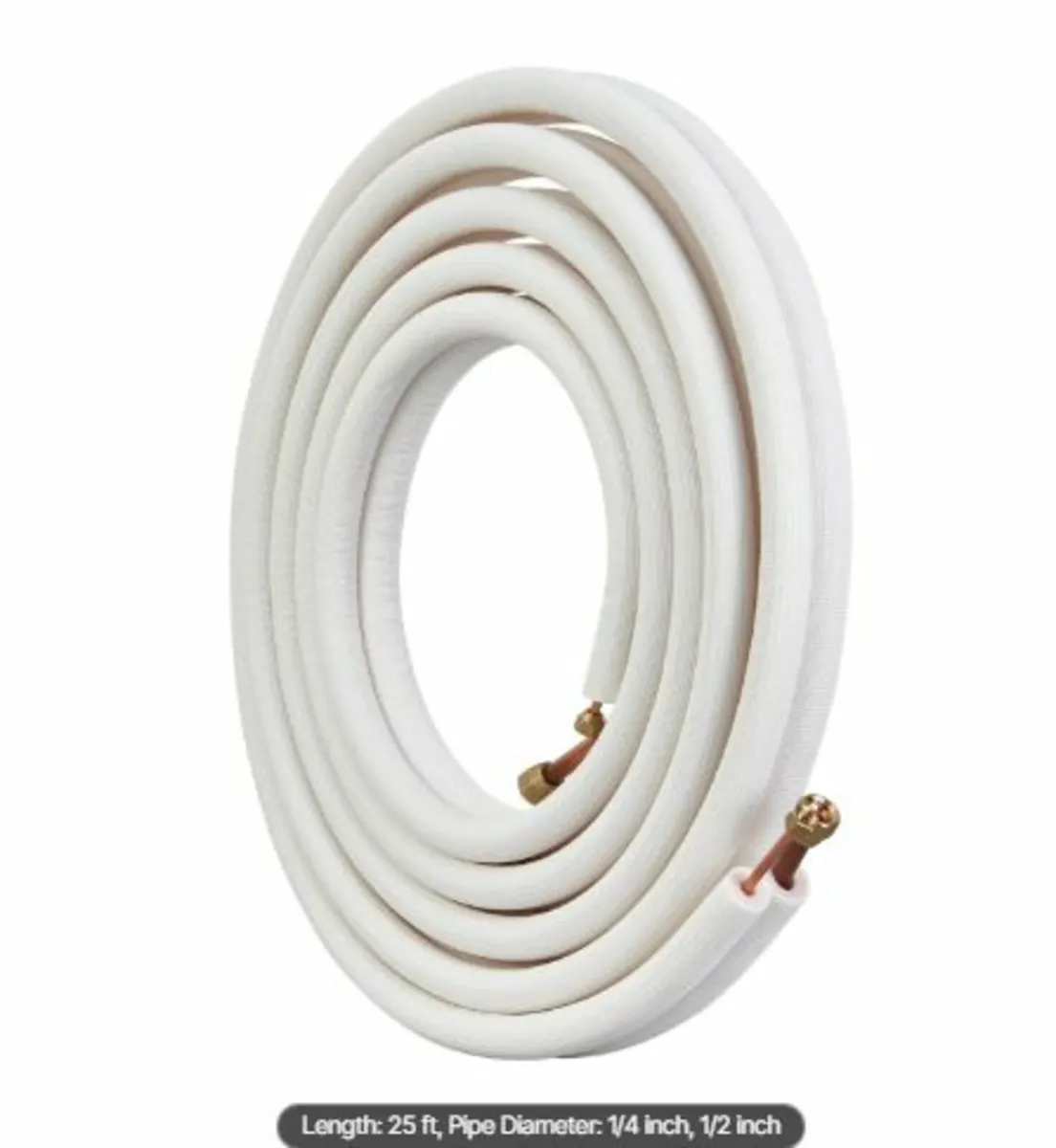 25FT Mini Split Line Set, 6.4 & 12.7mm O.D Copper - Image 3