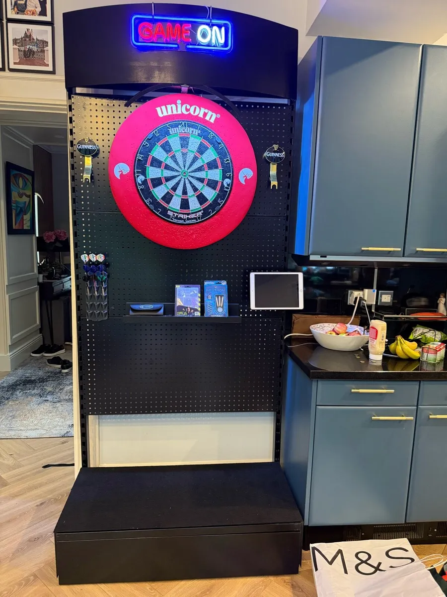 Dart board setup