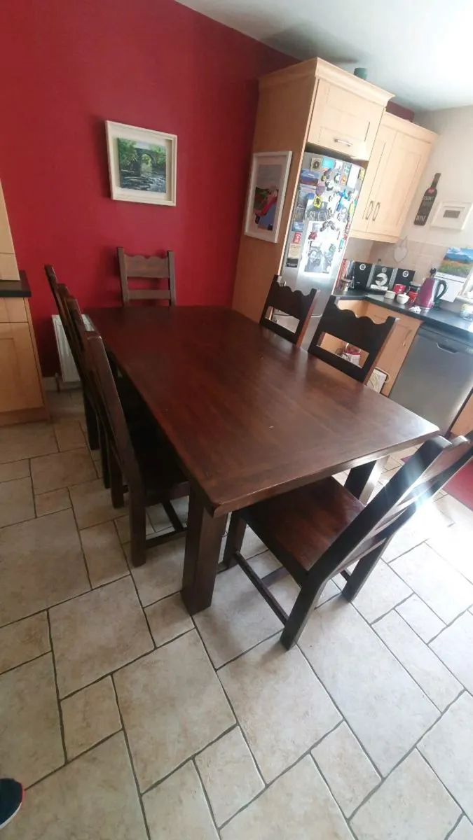 Dining Table and 6 Chairs - Image 3