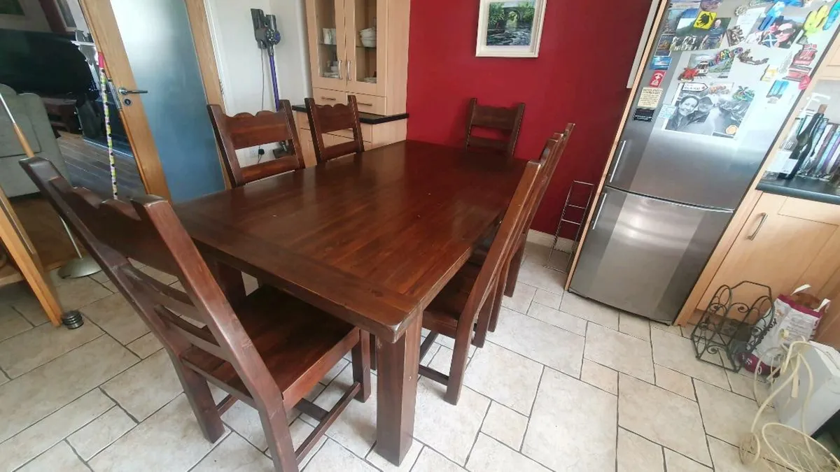 Dining Table and 6 Chairs - Image 2