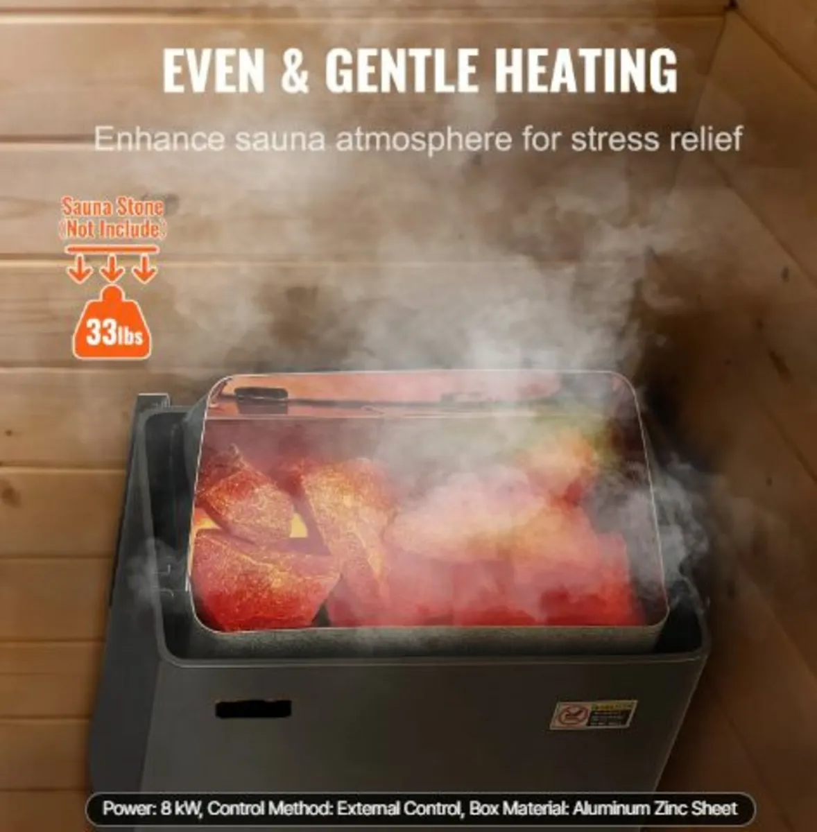 Sauna Heater, 8KW Electric Sauna Stove, 400V 3N - Image 4