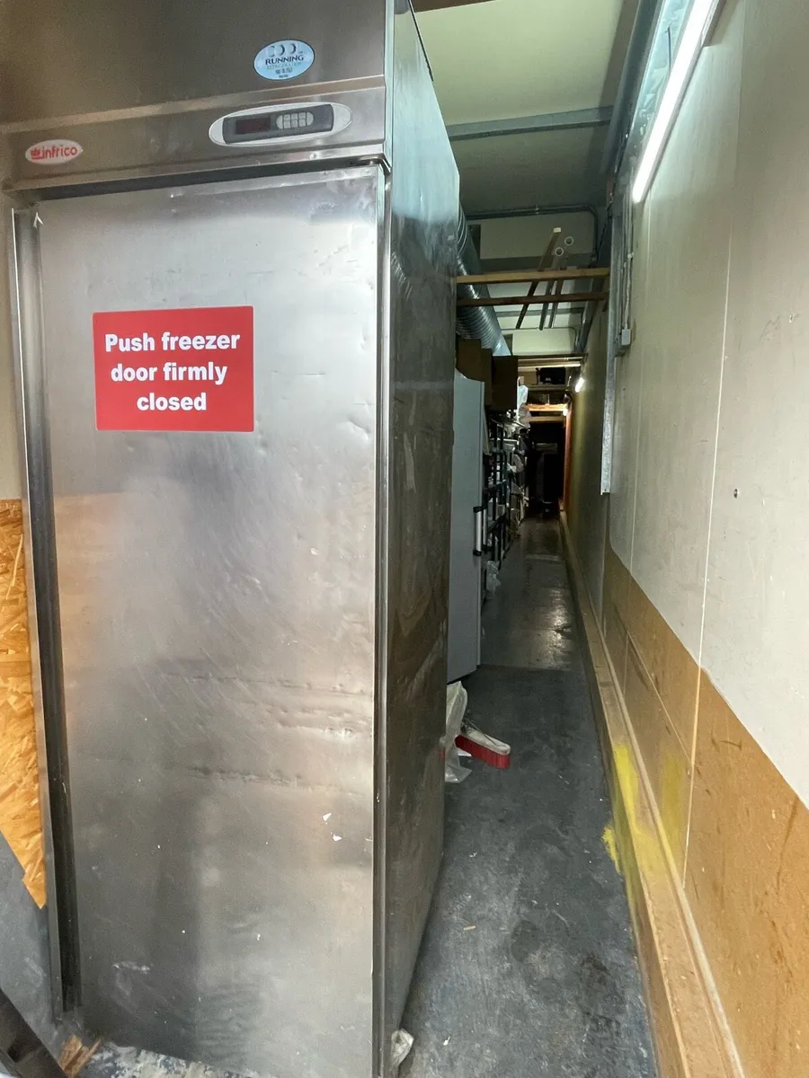 Infrico commercial upright freezer, new compressor - Image 1