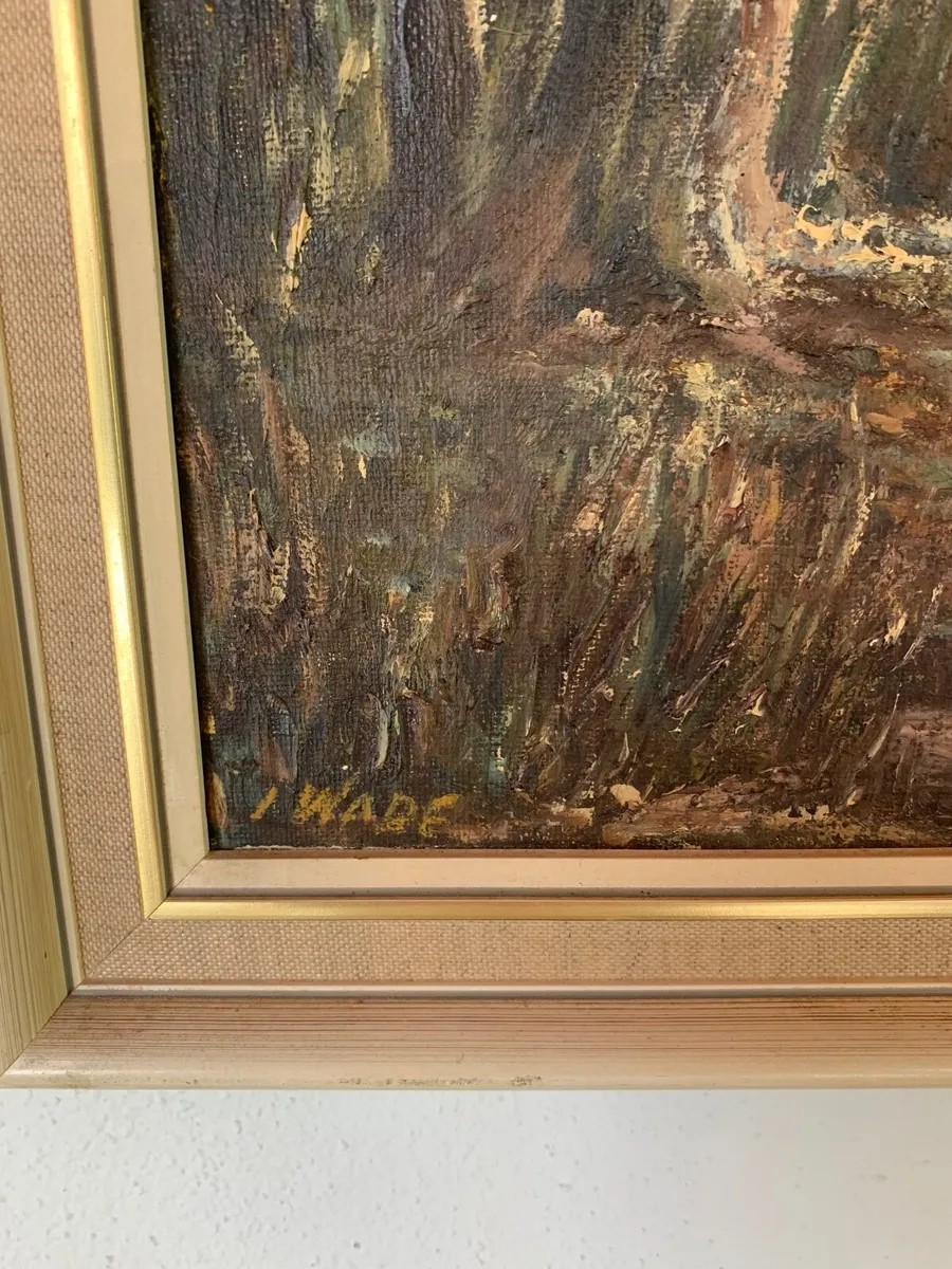 Autumnal Scene Vintage Painting - Image 2