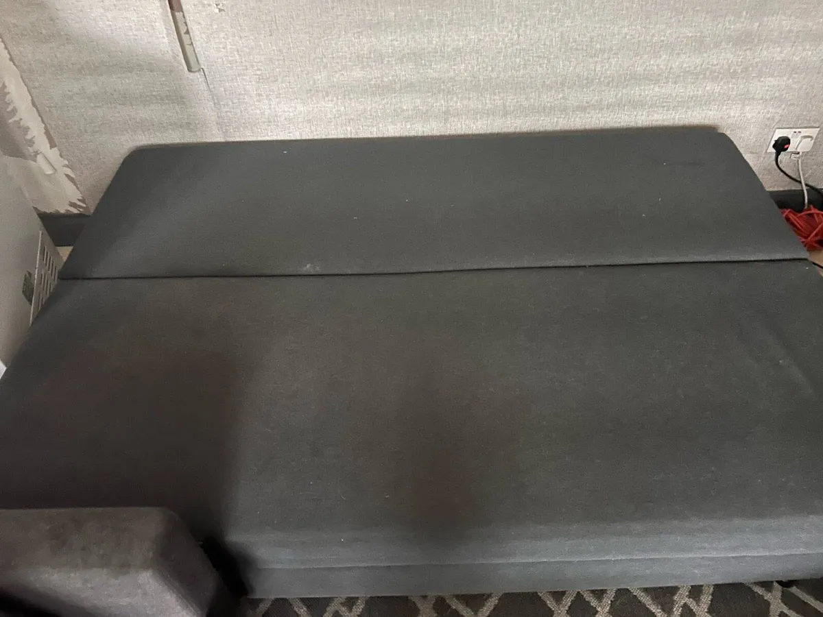 3 seater ikea sofa bed with storage like new - Image 4