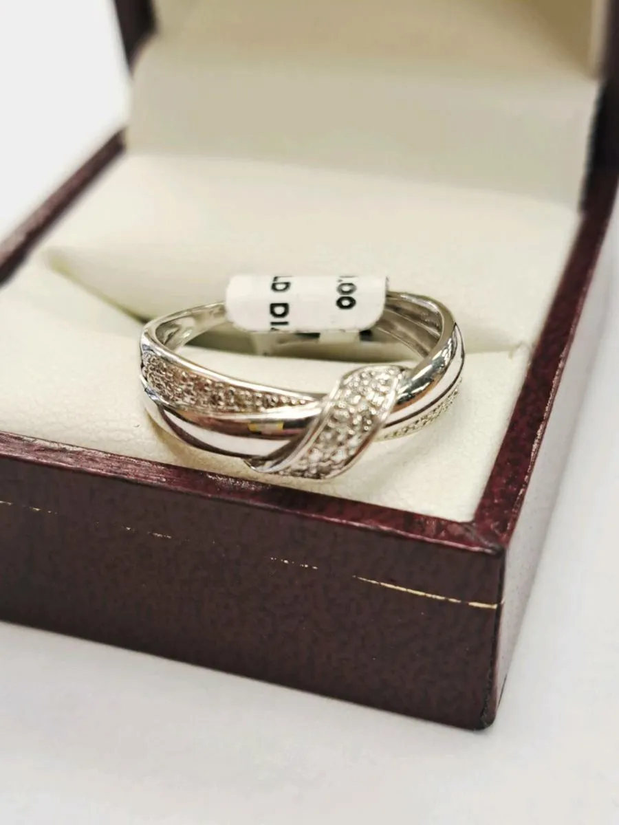 9K White Gold Ring 9Ct - Image 2