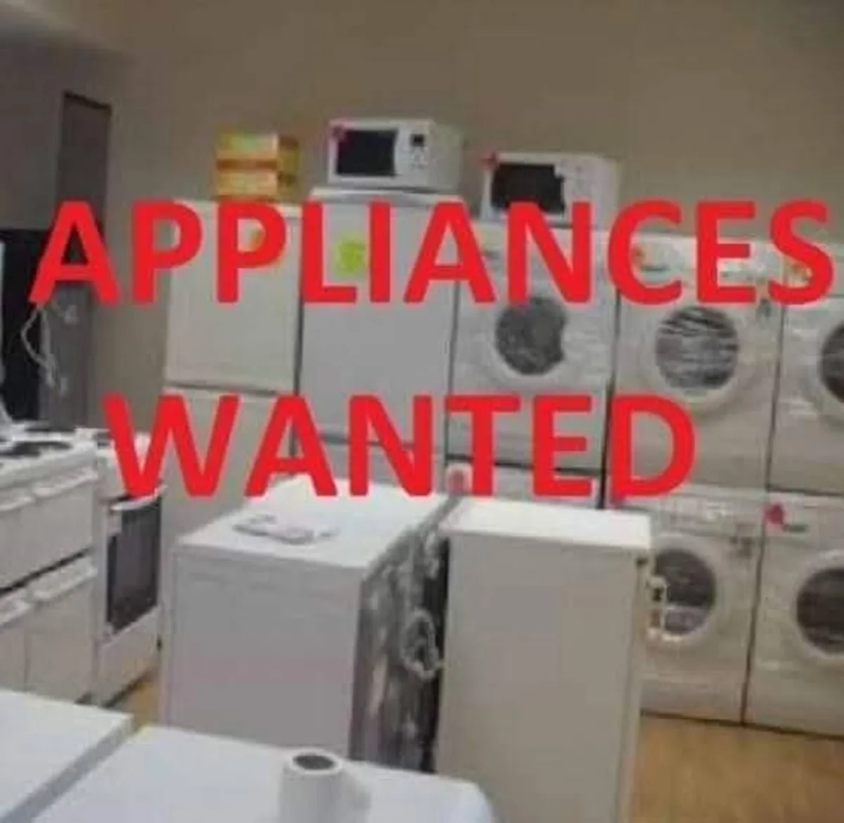 We buy old appliances