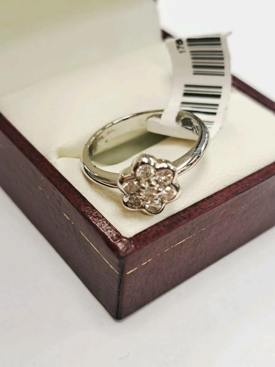 14K White Gold Diamond Ring 14Ct - Image 2