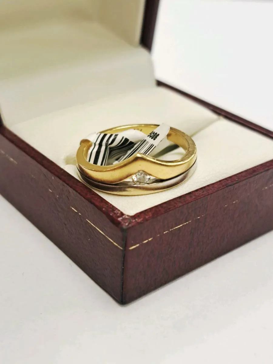 18K Golden Diamond Ring 18 Ct - Image 2