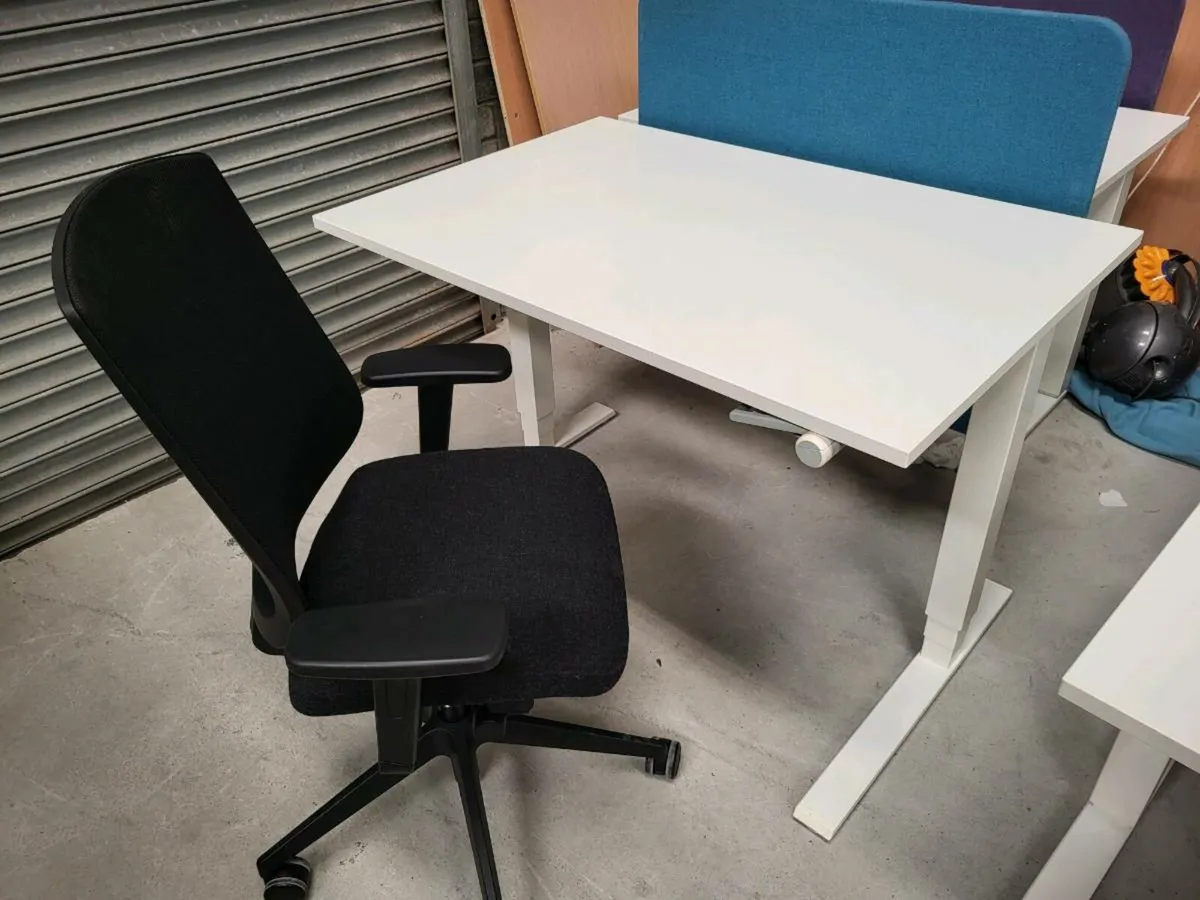 Humanscale Sit/Stand Desk & Senator Chair Sets - Image 1