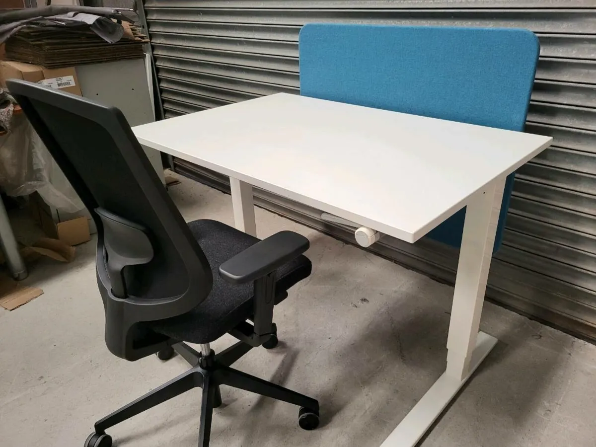 Humanscale Sit/Stand Desk & Senator Chair Sets - Image 2