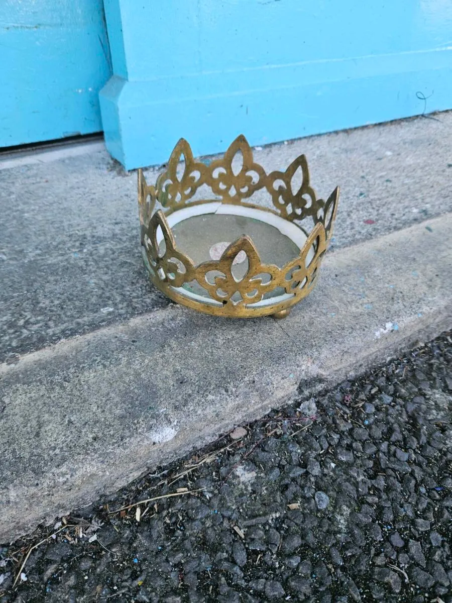 Vintage Brass Candle Holder - Image 3