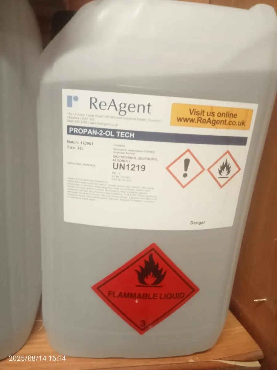 Isopropyl Alcohol 25l 99% TECH grade - Image 2
