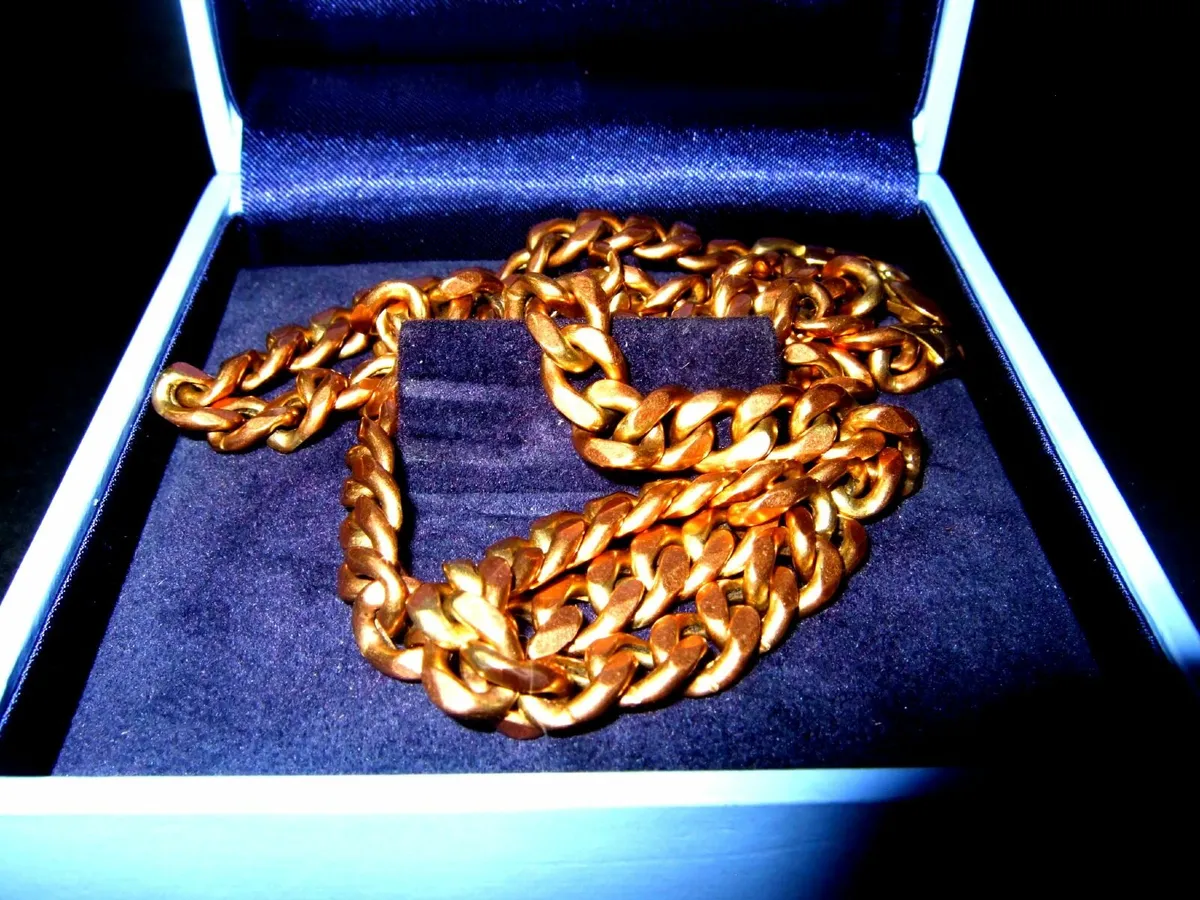 Vintage Hallmarked 20" 9ct Gold Unisex Neck Chain - Image 3
