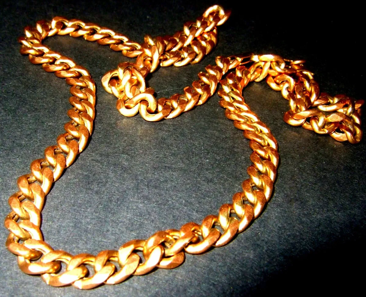Vintage Hallmarked 20" 9ct Gold Unisex Neck Chain - Image 1