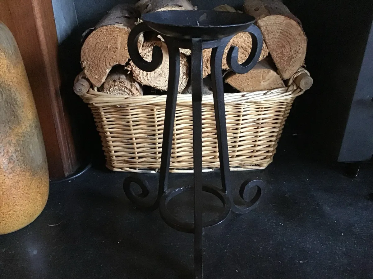 Cast Iron Candle Holder - Image 1