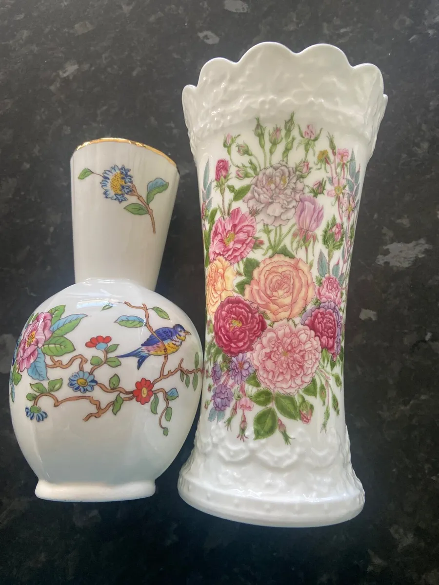 Ansley china vases - Image 1