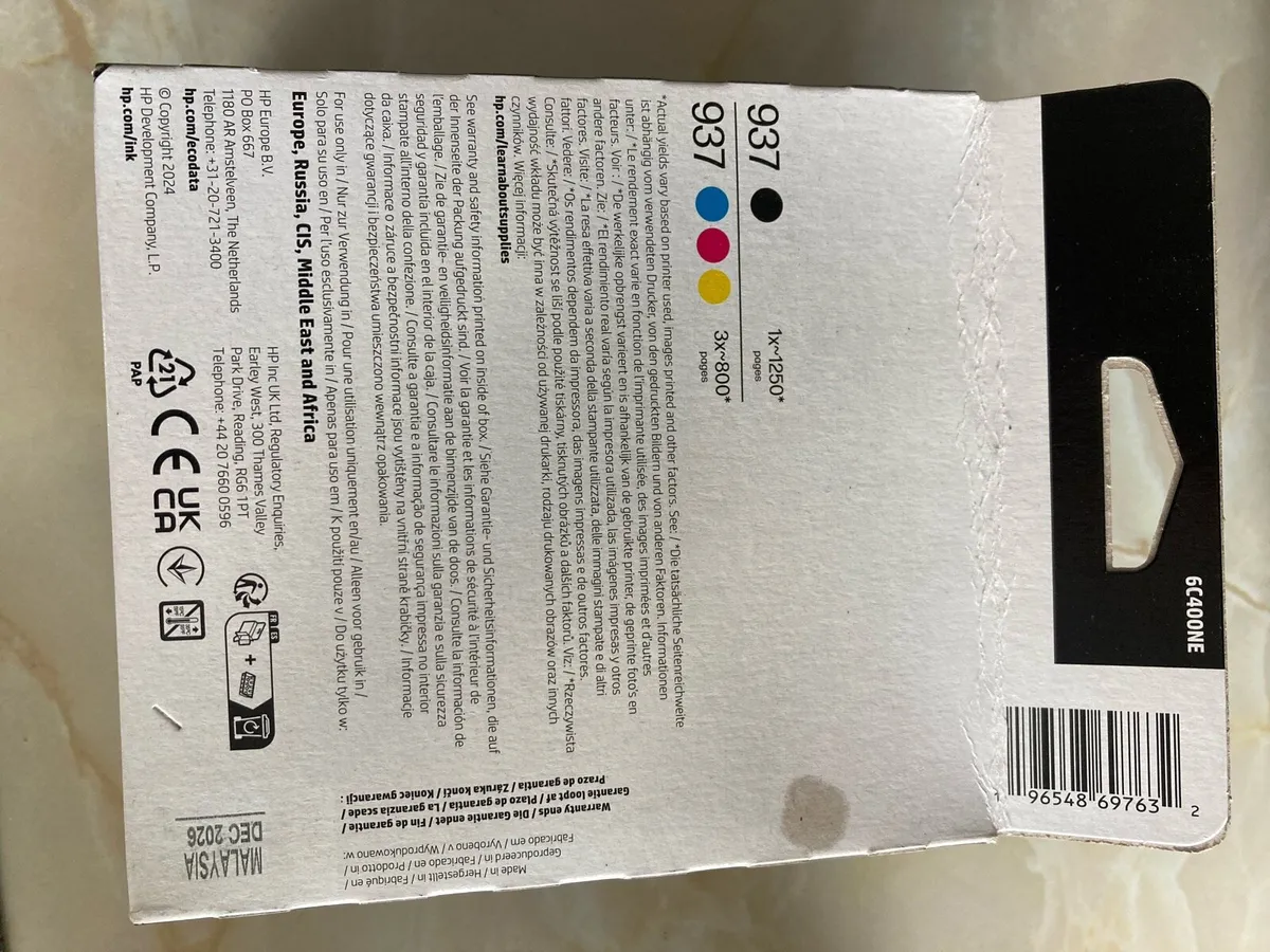 HP 937 ink cartridges 4 pack - Image 2