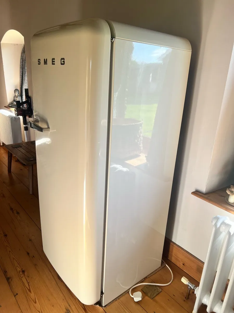 Cream Smeg Fridge with Freezer Box - Image 3