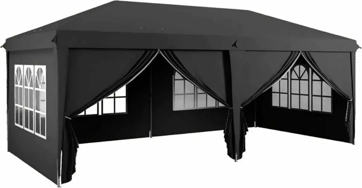 Gazebo Outdoor 3x6m – Pop-Up Tent with Windows - Image 1