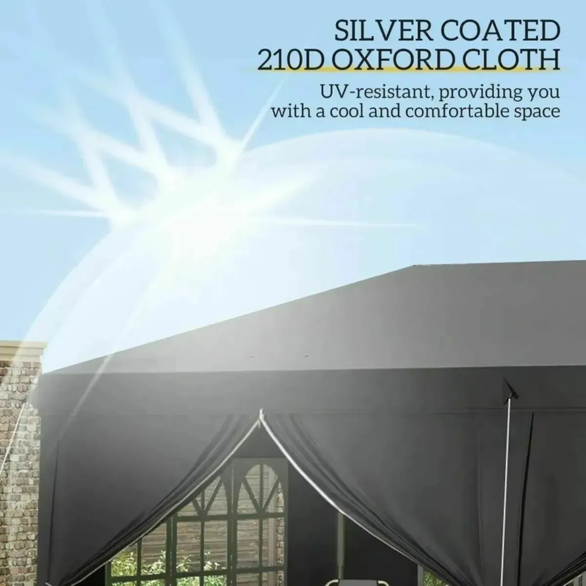 Gazebo Outdoor 3x6m – Pop-Up Tent with Windows - Image 4
