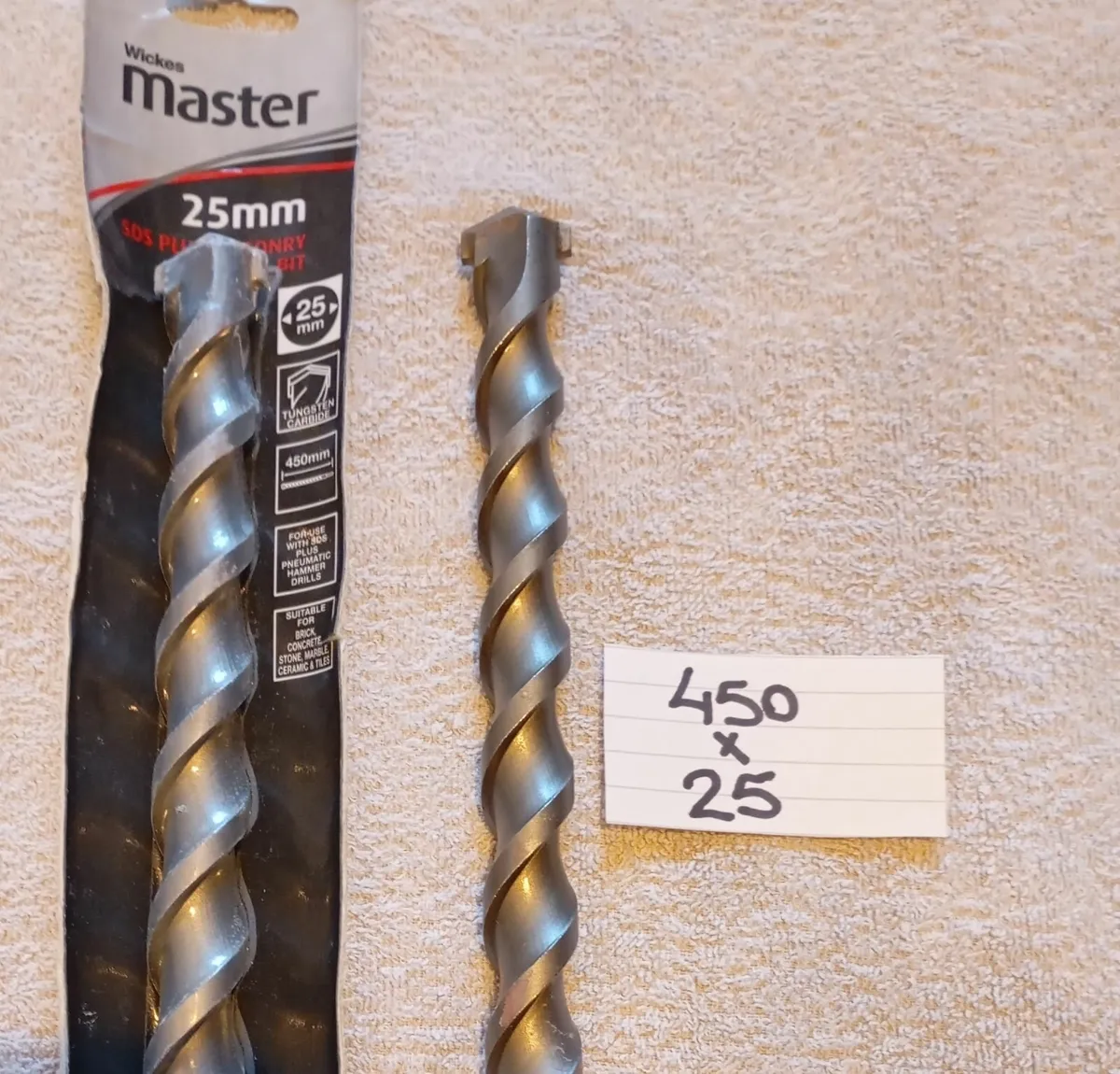 450mm x 25mm SDS Masonry Drill Bits - Image 2