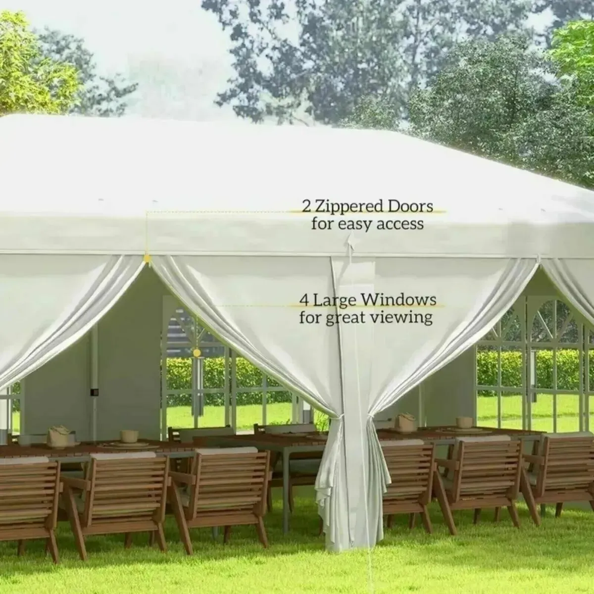 Gazebo Pop-Up 3x6m – Event Tent with Panels Window - Image 4
