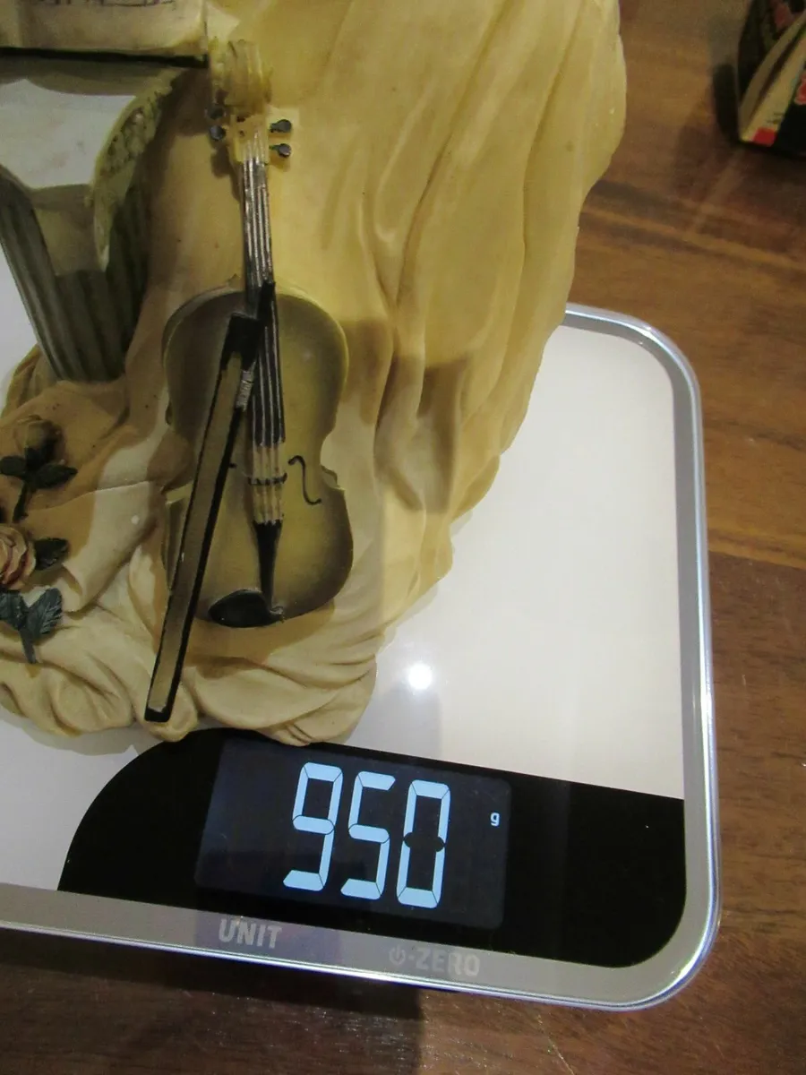 vintage violin fiddle ornment figurine cottage art - Image 4