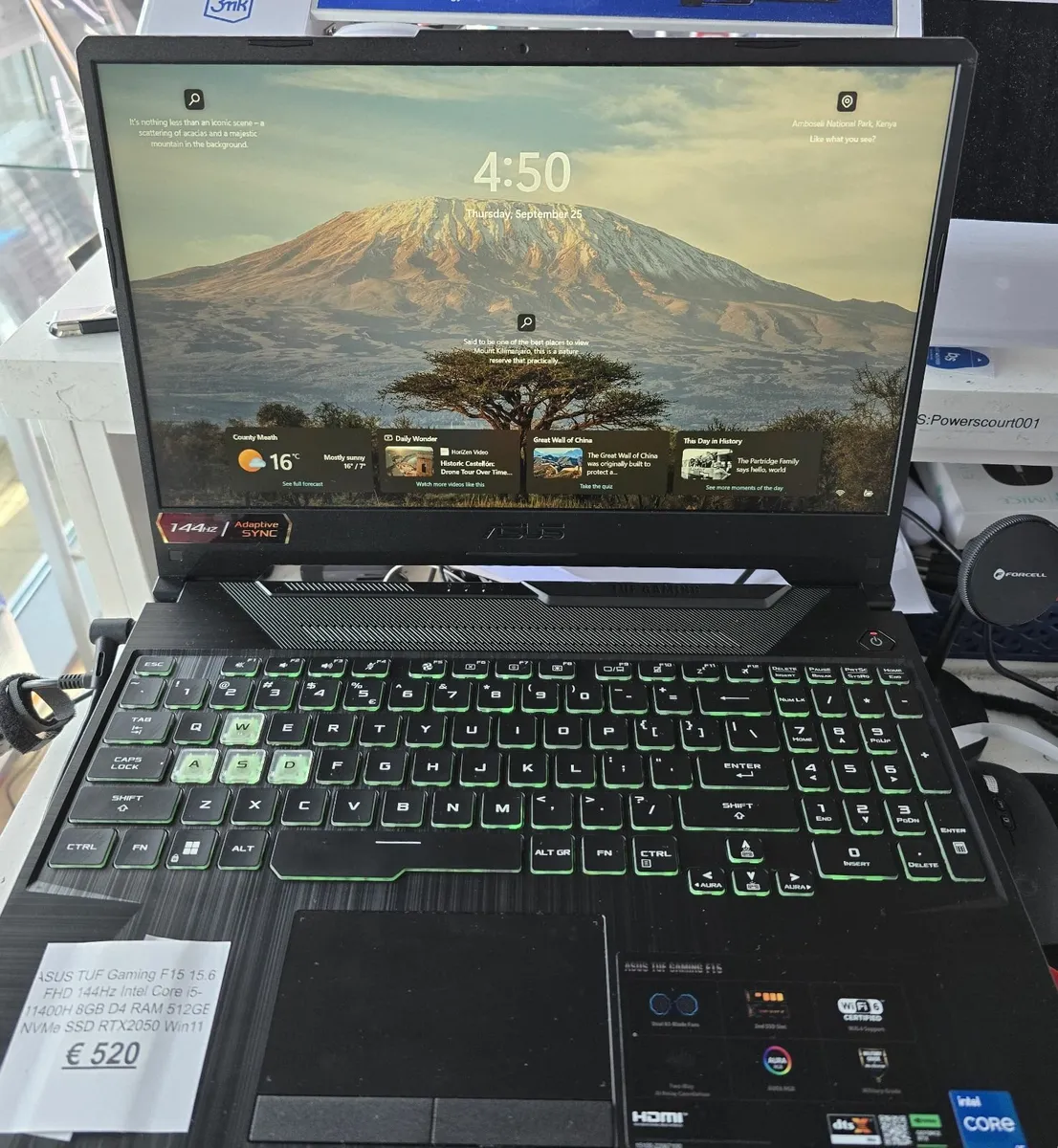 ASUS TUF Gaming F15 Gaming Laptop