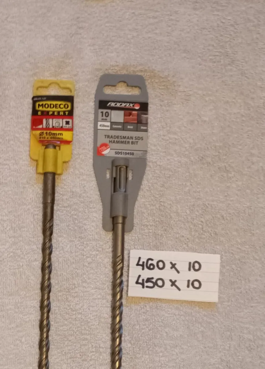 460mm x 10mm & 450mm x 10mm SDS Bits - Image 2