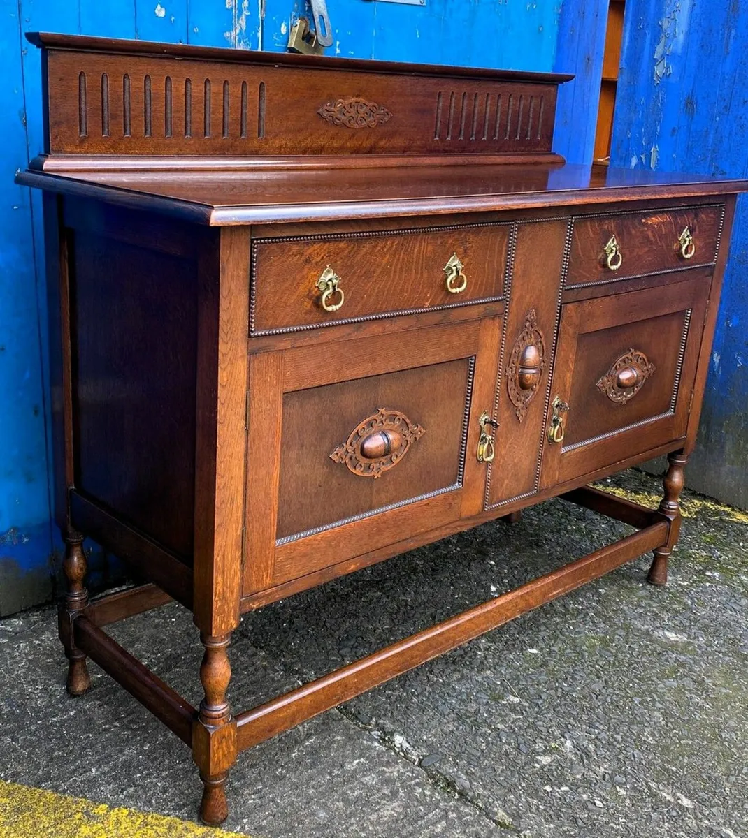 Vintage Oak Sideboard - Image 2