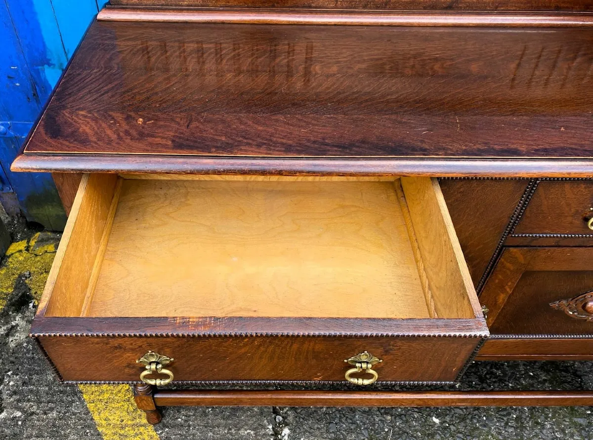 Vintage Oak Sideboard - Image 4