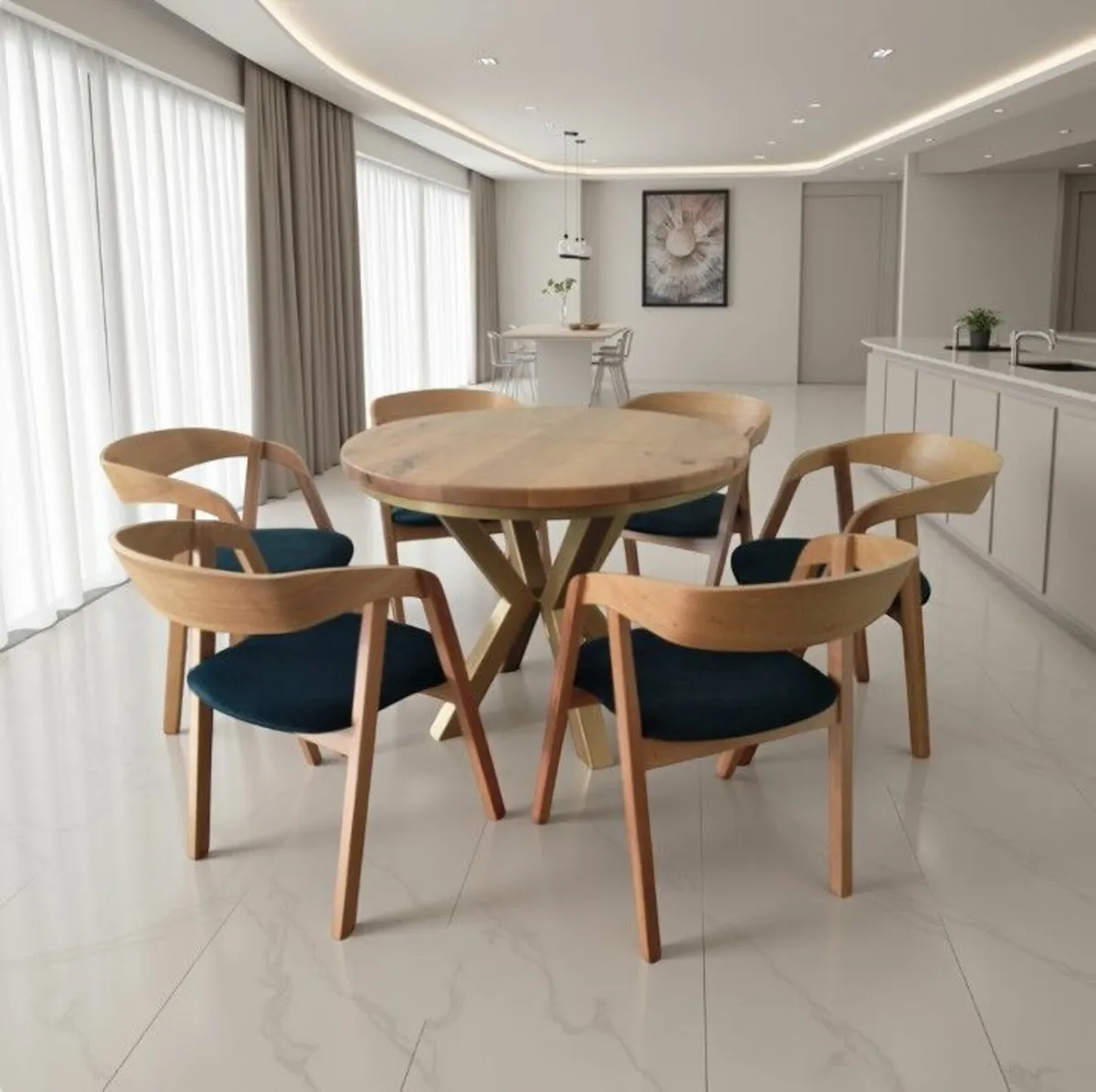 Helsinki Solid Beech or Oak Nordic Chairs - Image 4