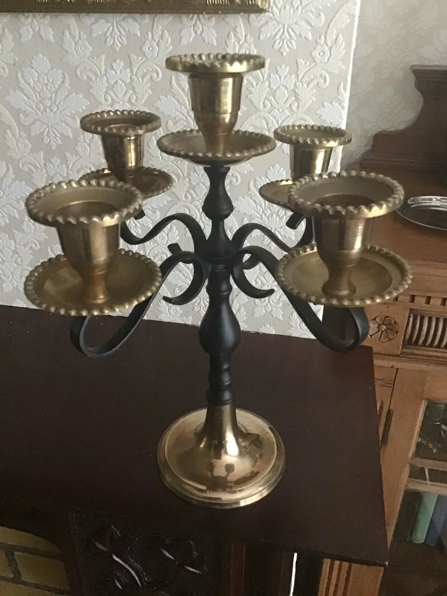Brass Candelabra - Image 1