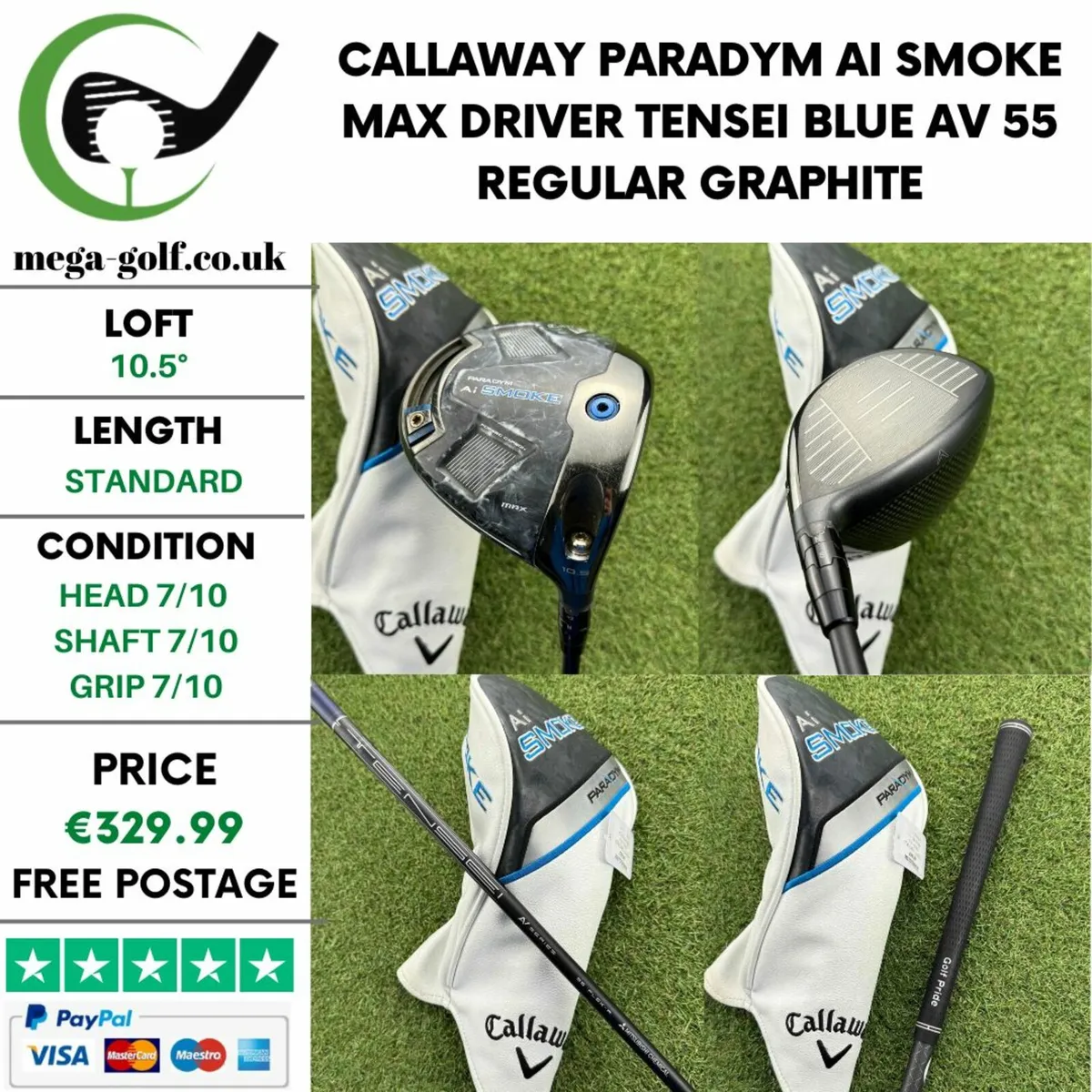 Callaway Paradym Ai Smoke Max Driver / 10.5° - Image 1