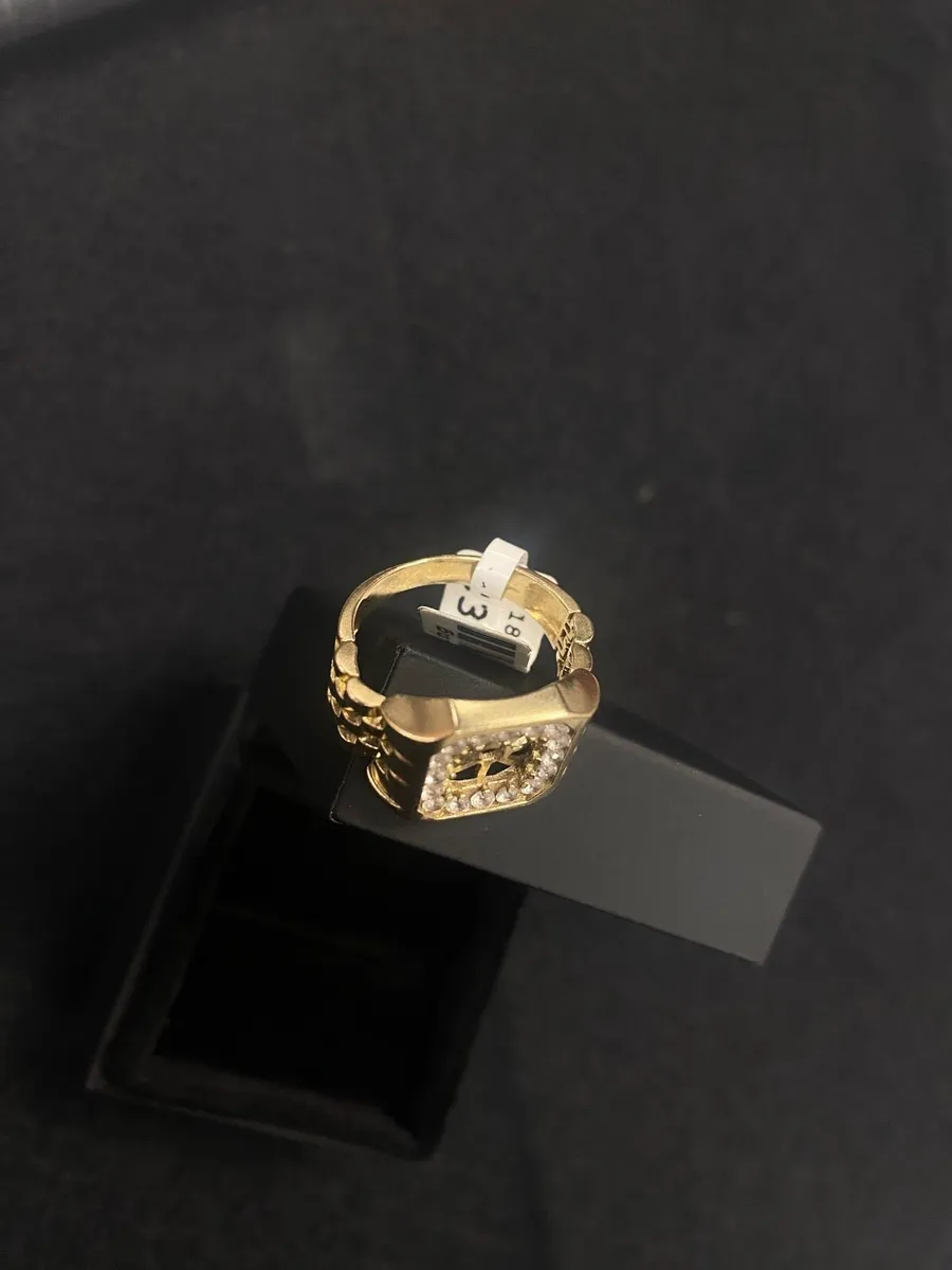 9ct Gold Ring CZ 9k - Image 4