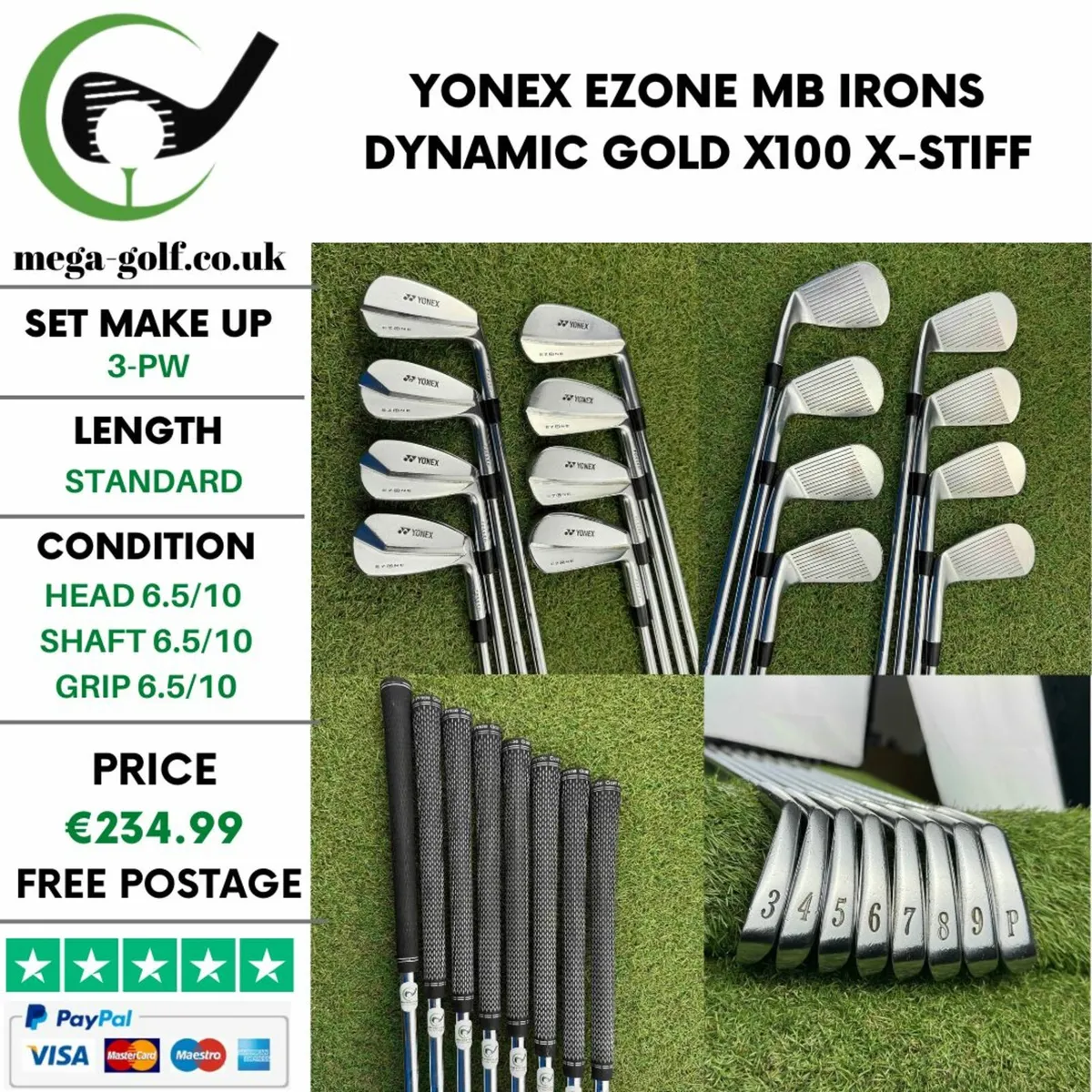 Yonex Ezone MB Irons / 3-Pw / X-Stiff - Image 1
