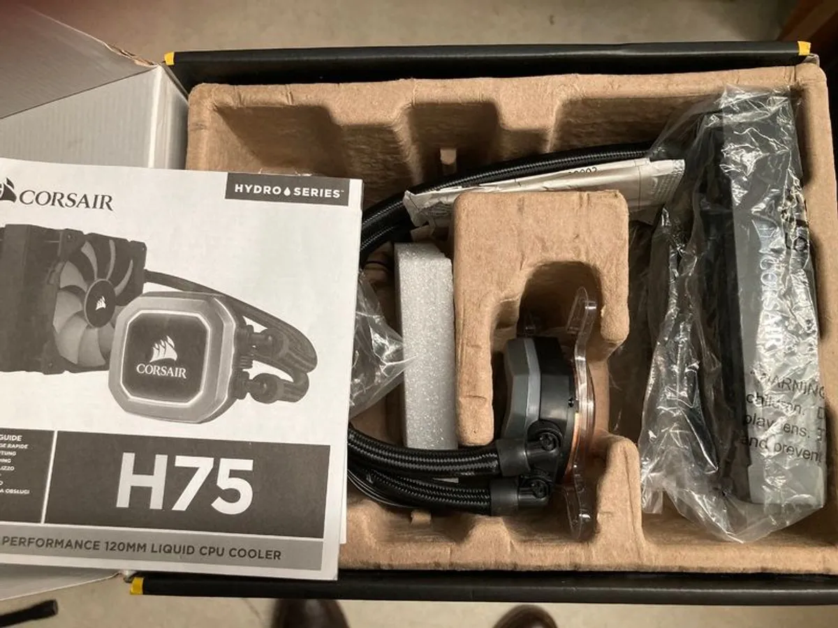 Corsair H75 Liduid Cooled CPU Fan New - Image 2