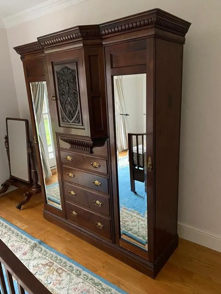 Antique Mahogany Wardrobe